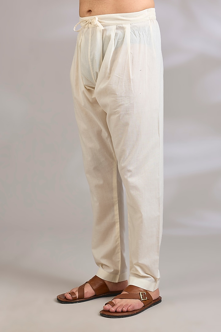 Powder Blue Chanderi Kurta Set by Rohit Bal Men at Pernia's Pop Up Shop