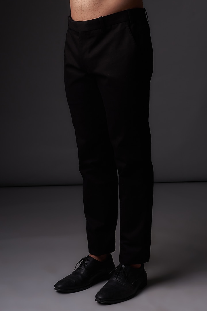 Black Matka Silk Floral Embroidered Groom Bandhgala Jacket by Rohit Bal Men at Pernia's Pop Up Shop