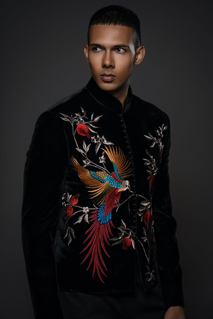 TODAYFUL Embroidery Velour Jacket