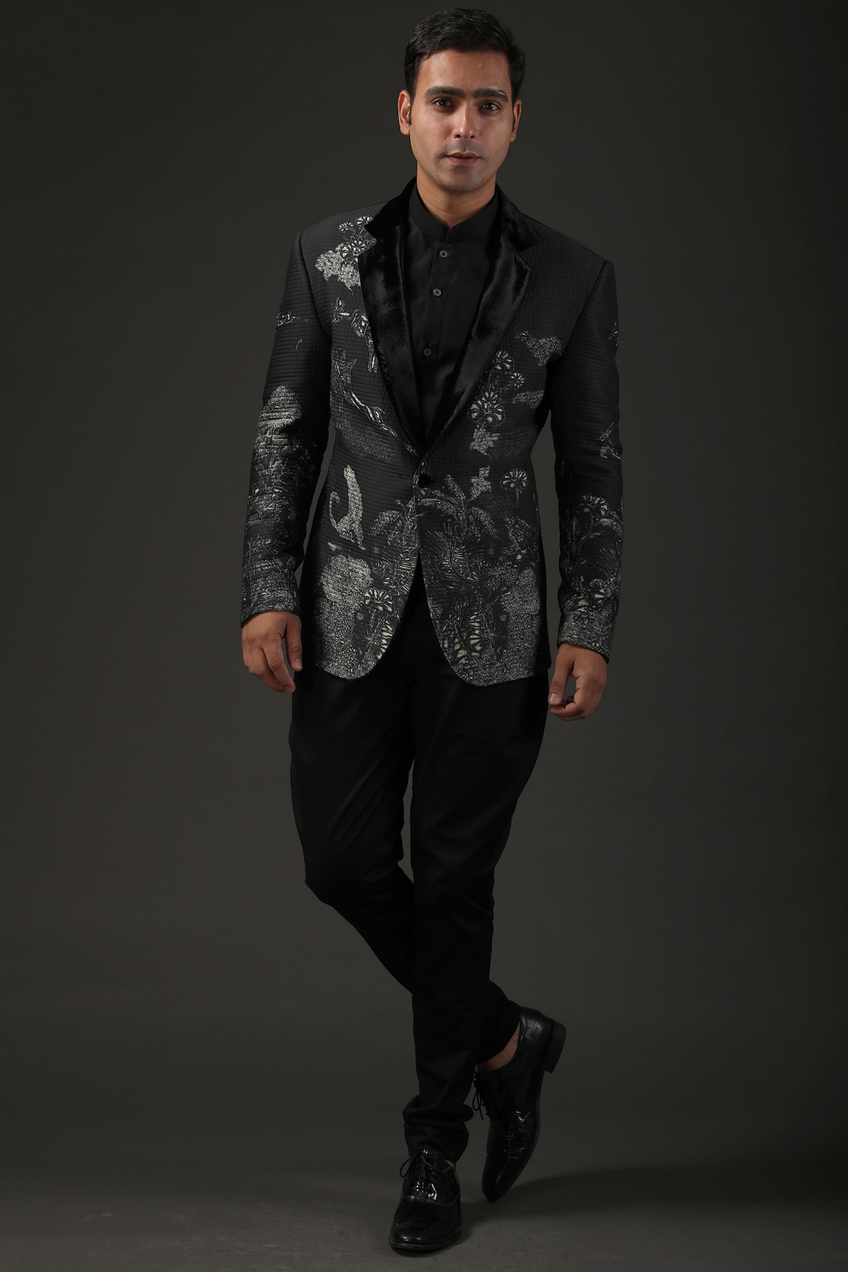 Mens printed tuxedo jacket best sale