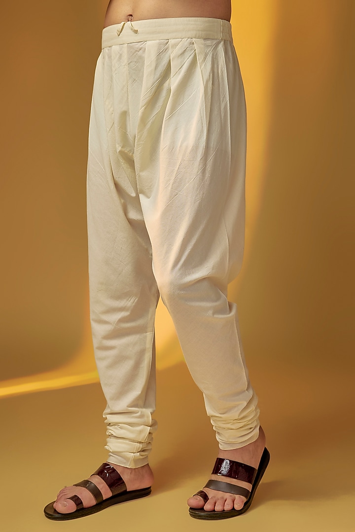 Sky Blue Chanderi Kurta Set by Rohit Bal Men at Pernia's Pop Up Shop