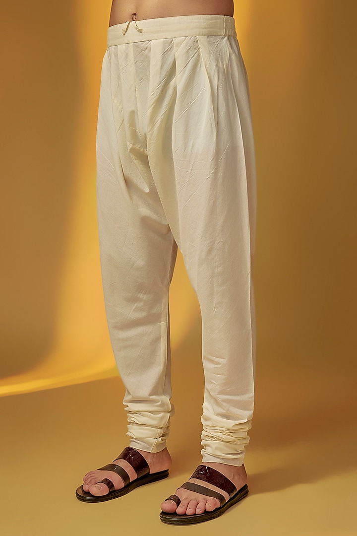 Light Teal Chanderi Kurta Set by Rohit Bal Men at Pernia's Pop Up Shop