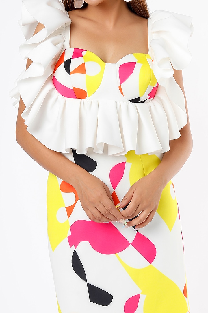 Multi-Colored Printed Skirt Set by Ranbir Mukherjee at Pernia's Pop Up Shop
