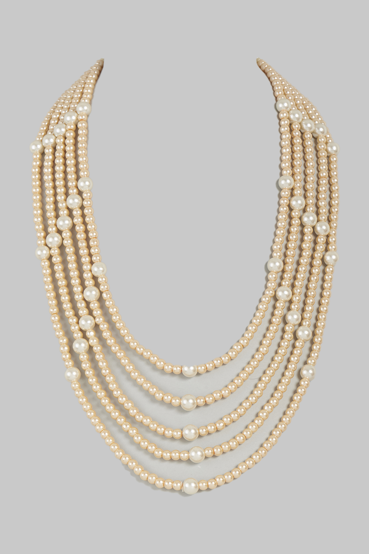 Gold Finish Pearl Mala by RUBY RAANG MEN at Pernia's Pop Up Shop
