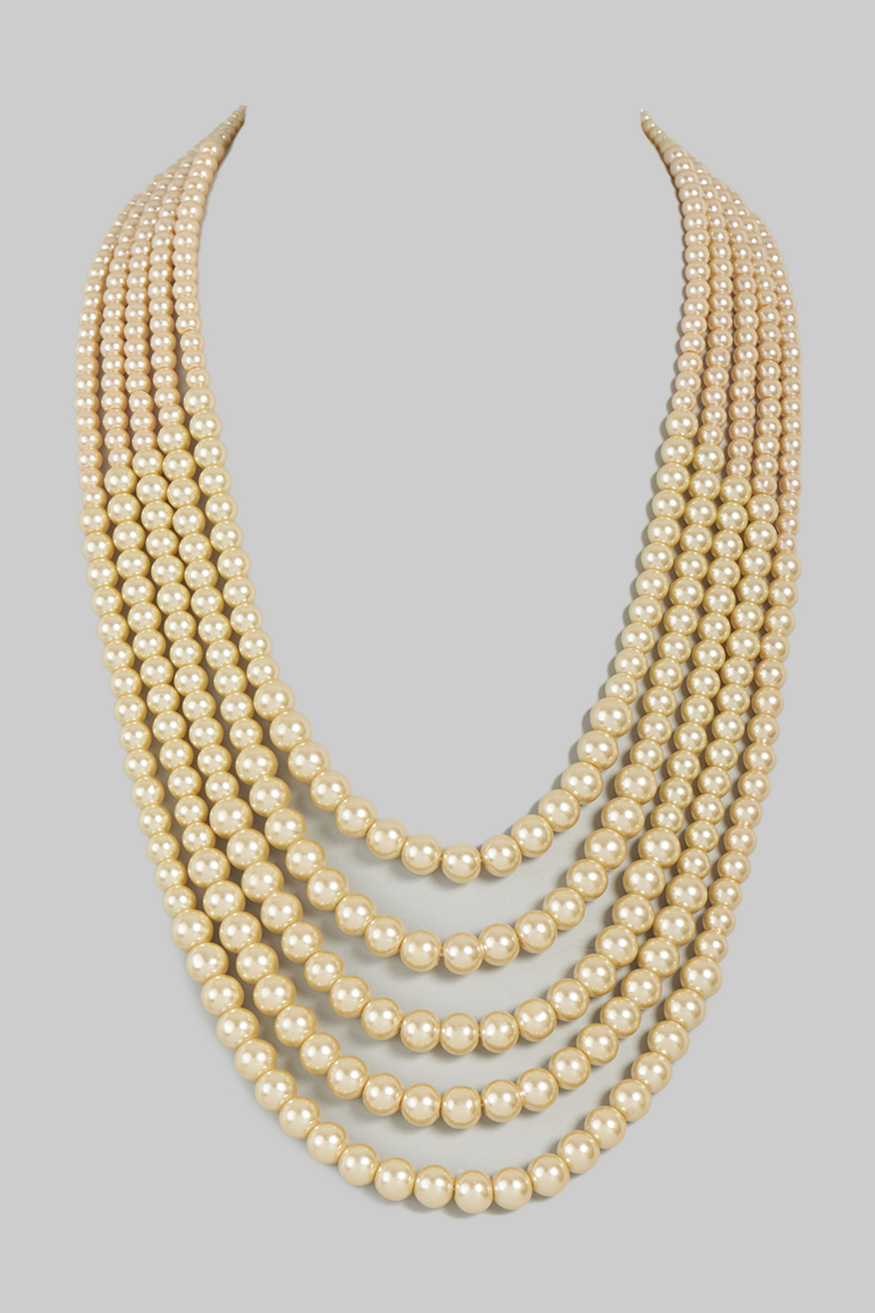 Gold Finish Mala With Beads by RUBY RAANG MEN at Pernia's Pop Up Shop