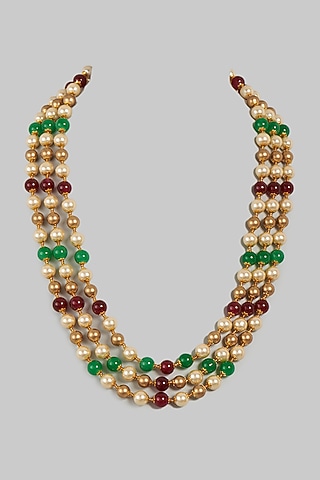 Multi-Colored Beaded Mala by RUBY RAANG MEN