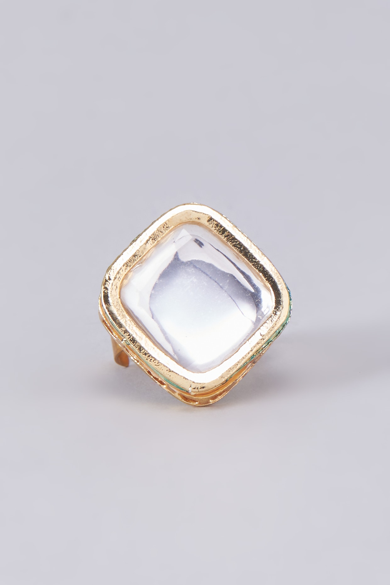 Gold Intaglio Seal Stone MOP Ring with Pegasus - Savati 296|CultureTaste