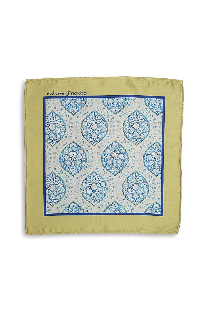 Satin Printed Pocket Square Gift Box (Set of 3) by Rabani & Rakha Men at Pernia's Pop Up Shop