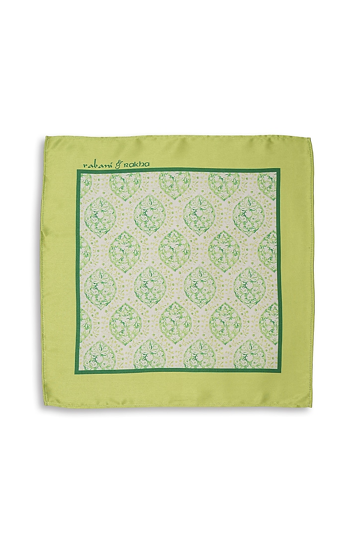 Satin Printed Pocket Square Gift Box (Set of 3) by Rabani & Rakha Men at Pernia's Pop Up Shop