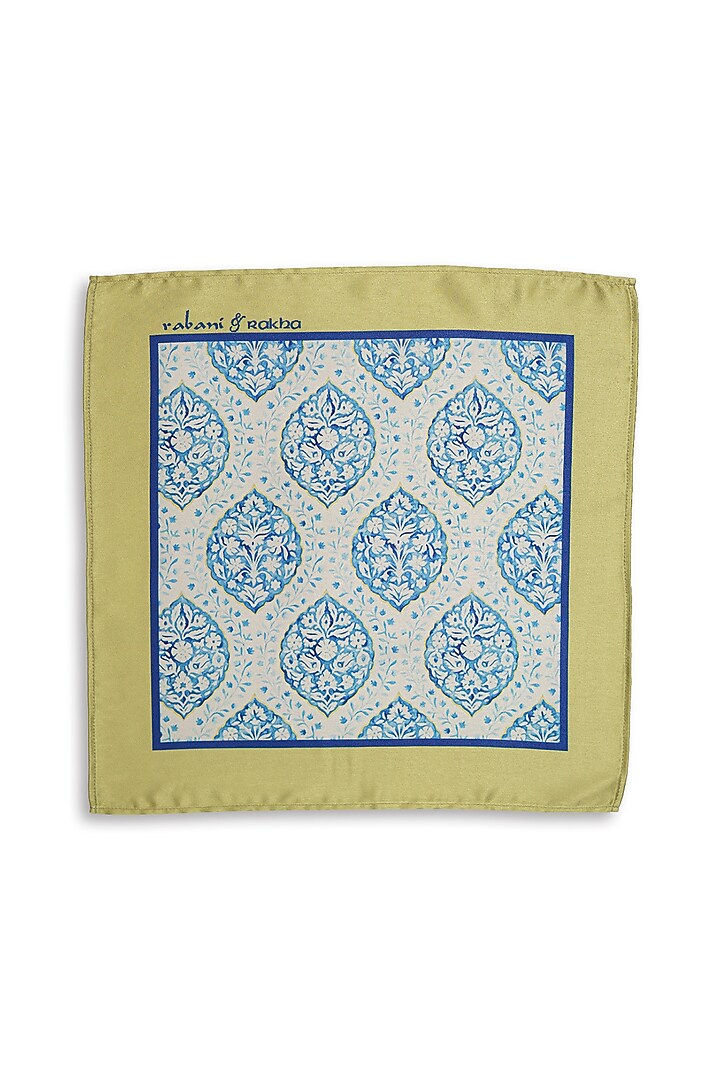 Satin Printed Pocket Square Gift Box (Set of 3) by Rabani & Rakha Men at Pernia's Pop Up Shop