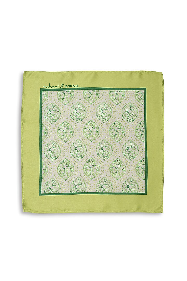 Satin Printed Pocket Square Gift Box (Set of 3) by Rabani & Rakha Men at Pernia's Pop Up Shop
