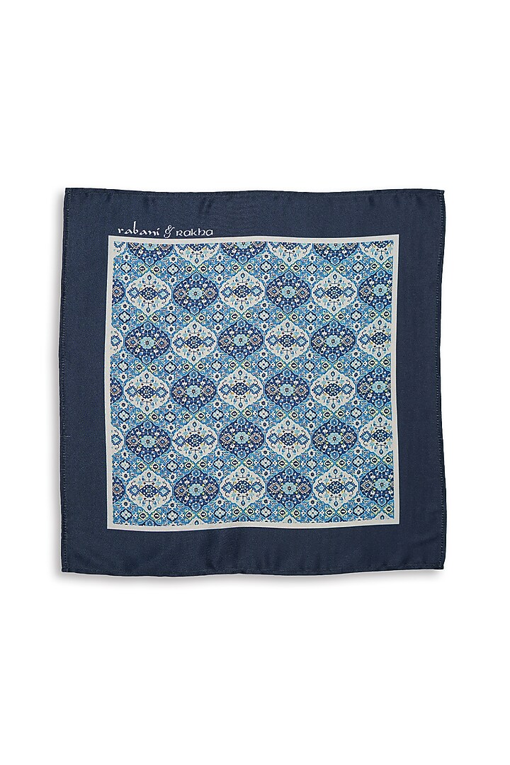 Satin Printed Pocket Square Gift Box (Set of 3) by Rabani & Rakha Men at Pernia's Pop Up Shop