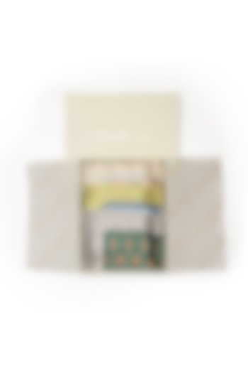 Satin Printed Pocket Square Gift Box (Set of 3) by Rabani & Rakha Men
