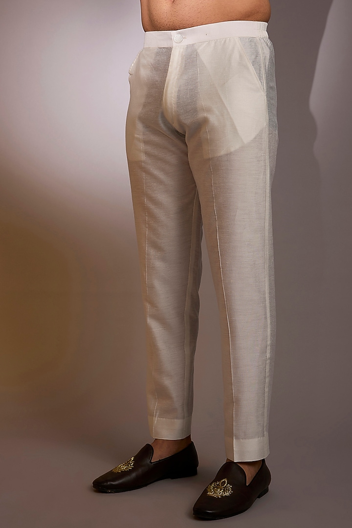 Pale Blue Georgette Sequins Work Kurta Set by Rabani & Rakha Men at Pernia's Pop Up Shop