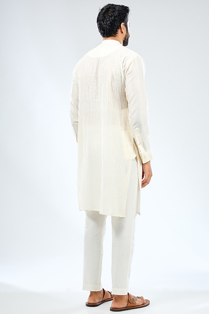 Multi-Colored Silk Sequins Embroidered Bundi Jacket Set by Rabani & Rakha Men at Pernia's Pop Up Shop