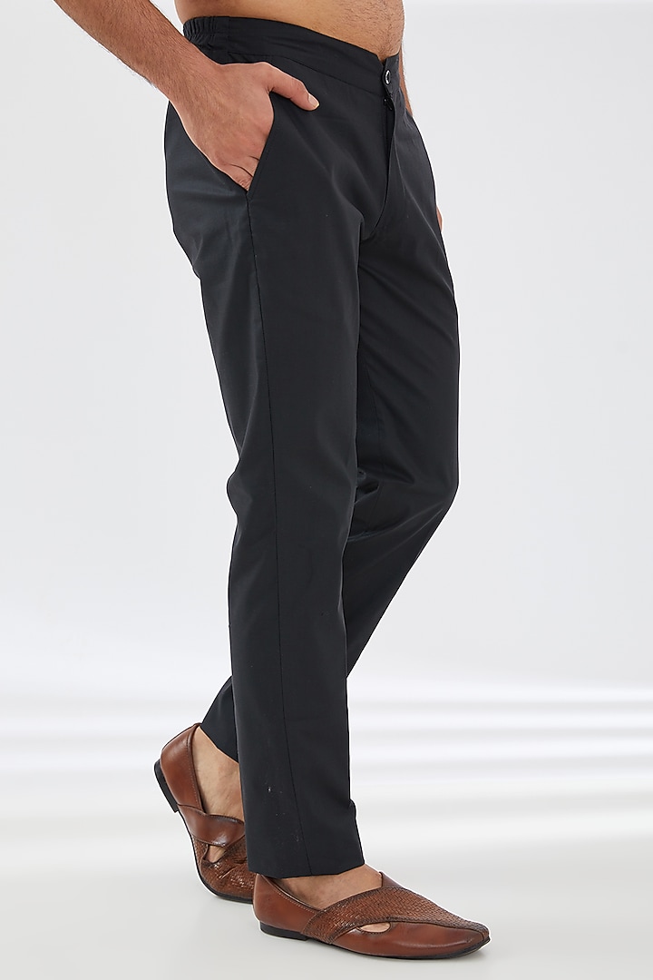 Black Georgette Embroidered Groom Sherwani Set by Rabani & Rakha Men at Pernia's Pop Up Shop
