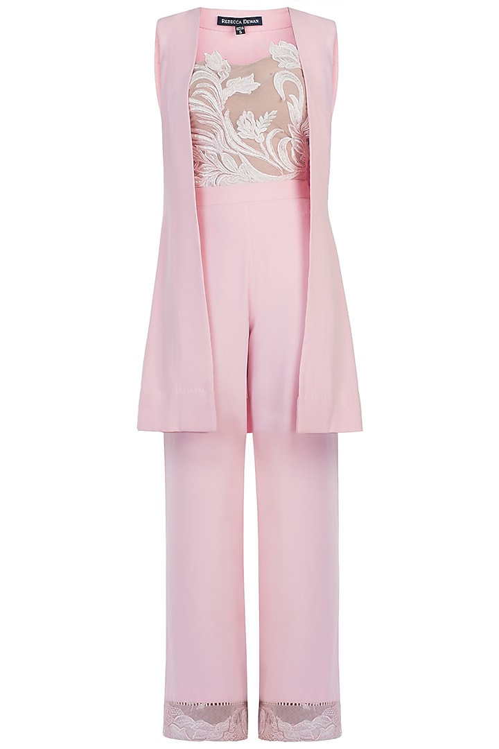 Pink Jacket Set by Rebecca Dewan