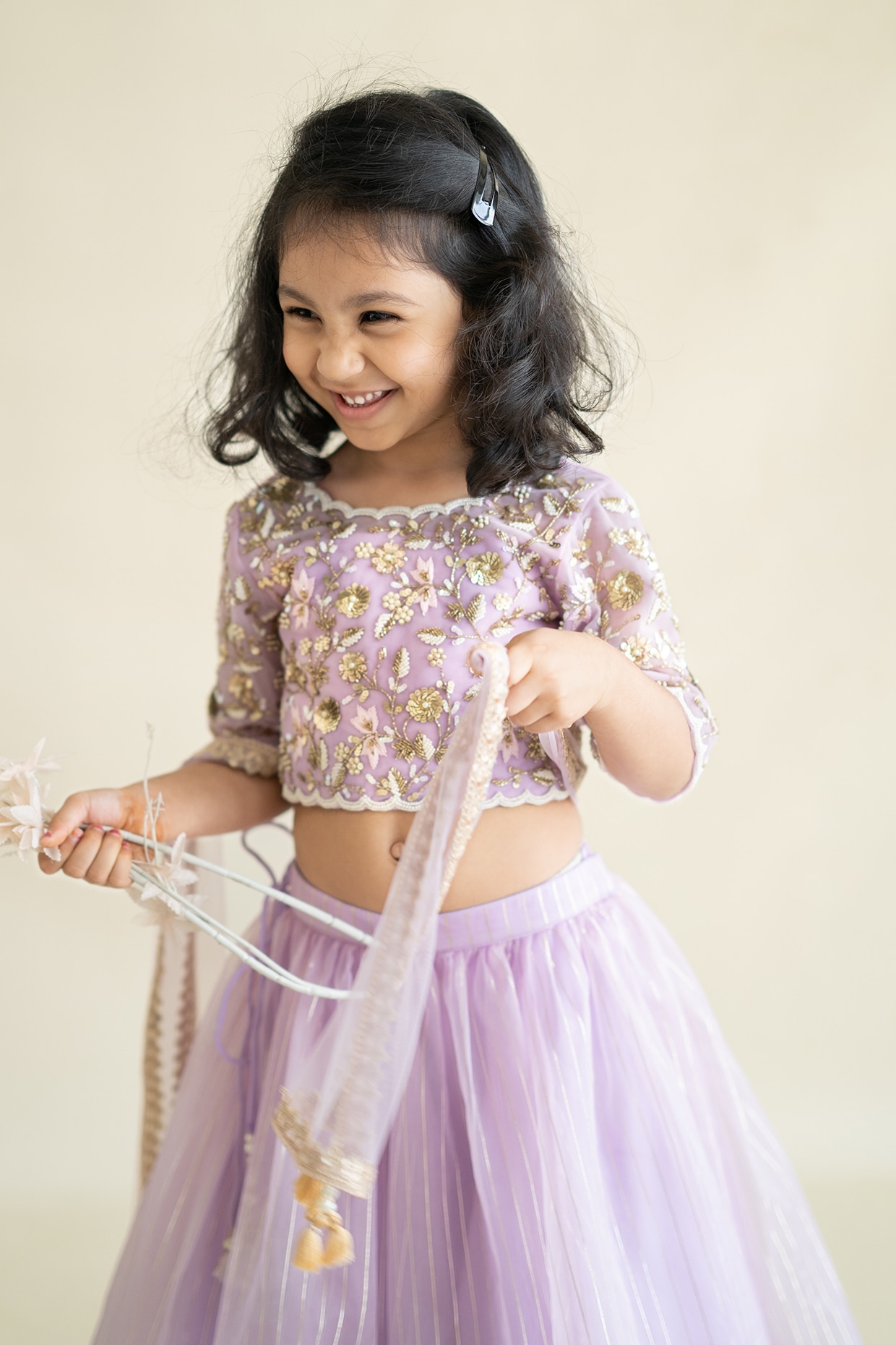 Kids Floral Organza Lehenga Choli for Girl Ready to Use for Toddlers Indian  Ethnic Outfit - Etsy