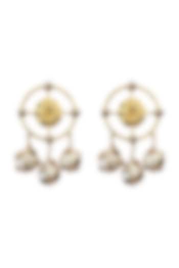 Gold Plated Earrings by Radhika Agrawal Jewels
