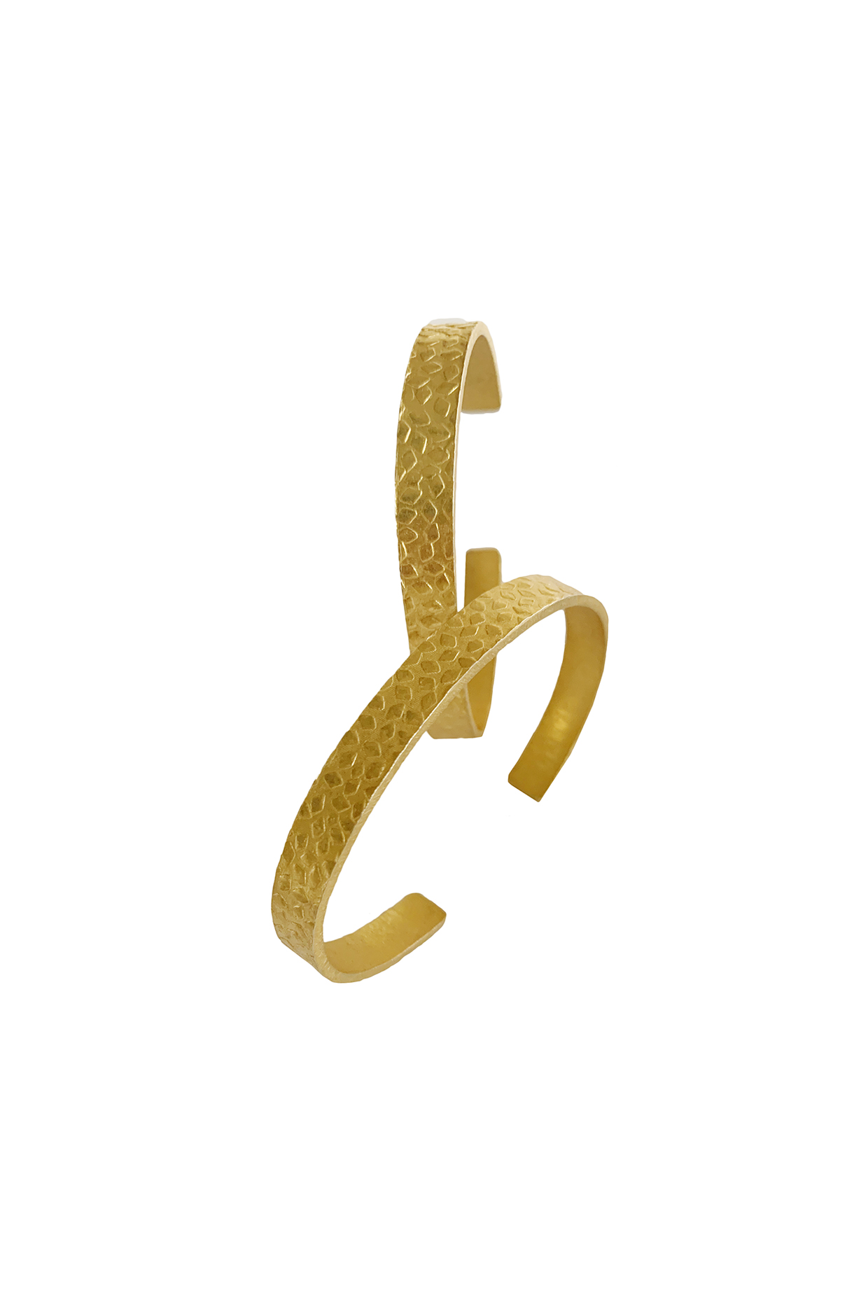 Gold Plated Embossed Bands (Set of 2) by Radhika Agrawal Jewels