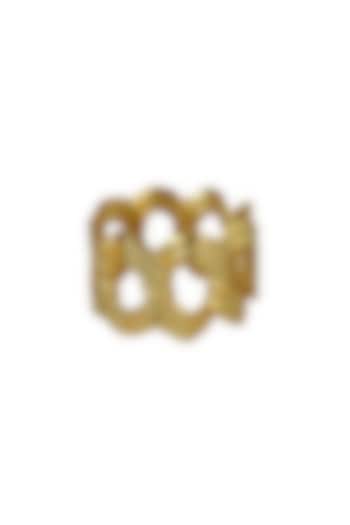 Gold Plated Twilled Ring by Radhika Agrawal Jewels