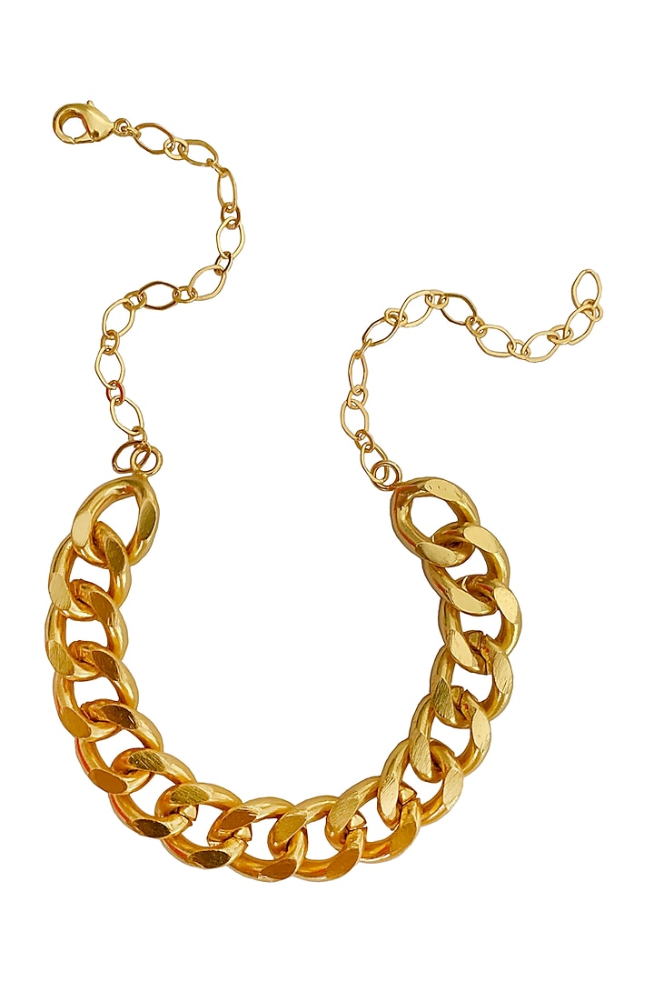 Gold Plated Choker Necklace by Radhika Agrawal Jewels
