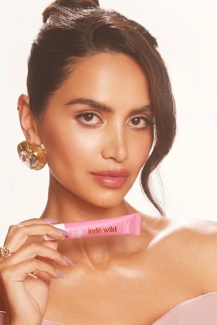 Gold Plated Crystal Heart-Shaped Stud Earrings by Radhika Agrawal Jewels at Pernia's Pop Up Shop