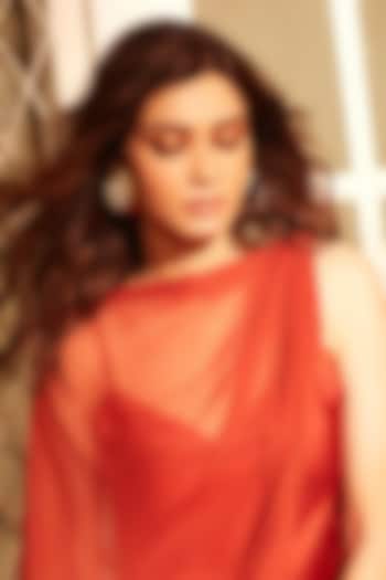 Gold Plated Black & White Striped Stud Earrings by Radhika Agrawal Jewels at Pernia's Pop Up Shop