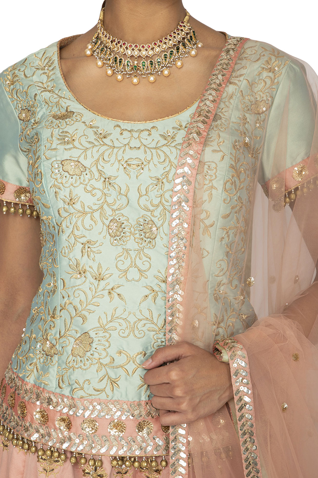 Peach Color Wedding Collection Designer Lehenga Choli With Dupatta ::  ANOKHI FASHION