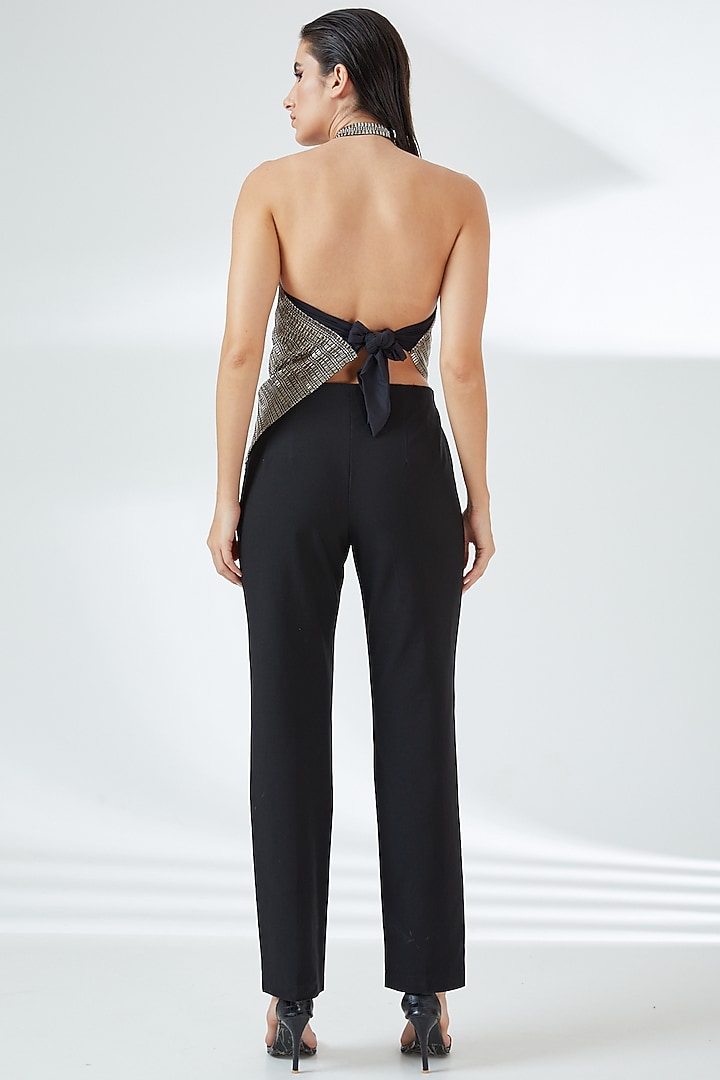 Silver Tulle Top by RUDRAKSH DWIVEDI at Pernia's Pop Up Shop