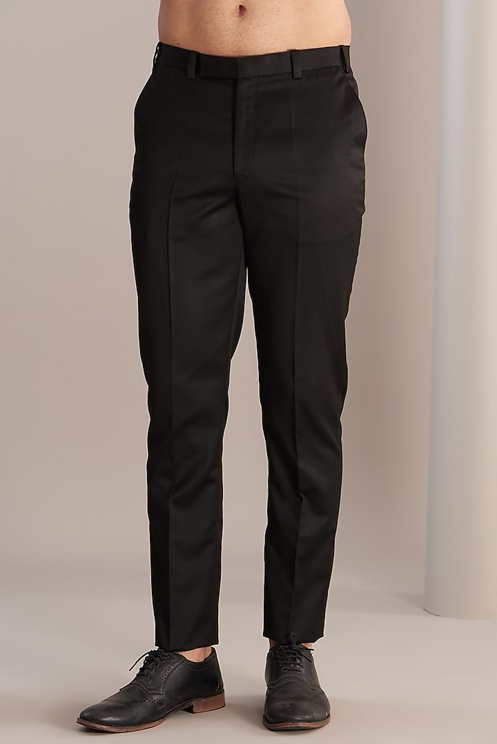Black Metallic Wire Tuxedo Set by RimZim Dadu Men at Pernia's Pop Up Shop
