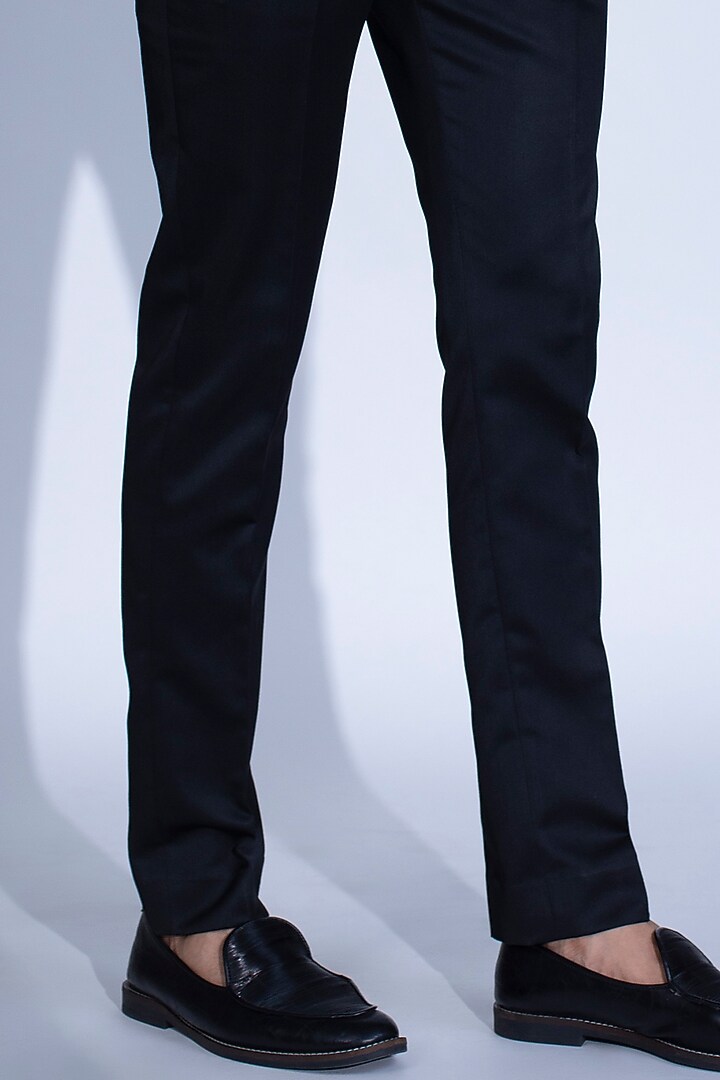 Black Metallic Cord Tuxedo Set by Rimzim Dadu Men at Pernia's Pop Up Shop
