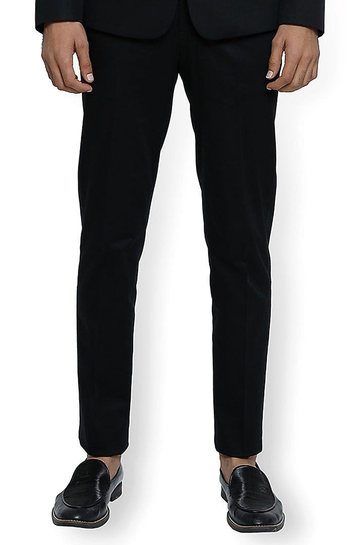 Black Metallic Wire Tuxedo Set by RimZim Dadu Men at Pernia's Pop Up Shop