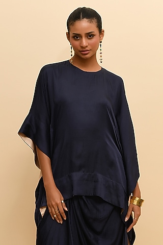 Blue Modal Asymmetric Top by RdotY by Rishi & Vibhuti