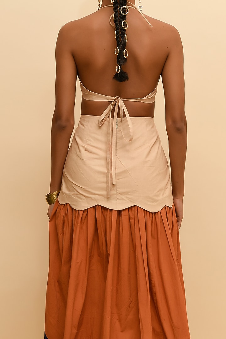 Multi-Colored Modal High-Low Maxi Skirt by RdotY by Rishi & Vibhuti at Pernia's Pop Up Shop