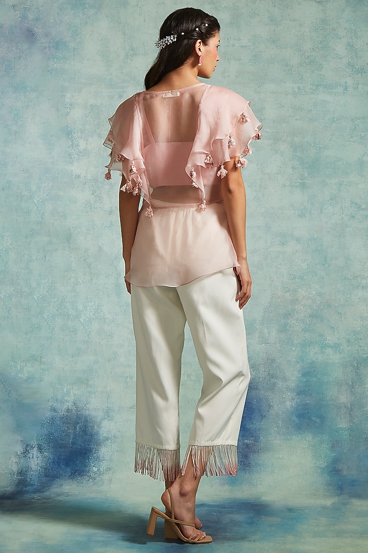 Pink Organza Co-Ord Set by Radhika & Raghav at Pernia's Pop Up Shop