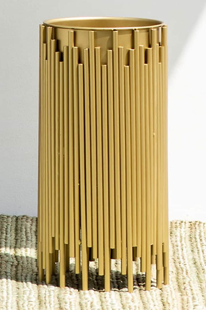 Golden Planter With Zinc Coat by The Decor Remedy at Pernia's Pop Up Shop