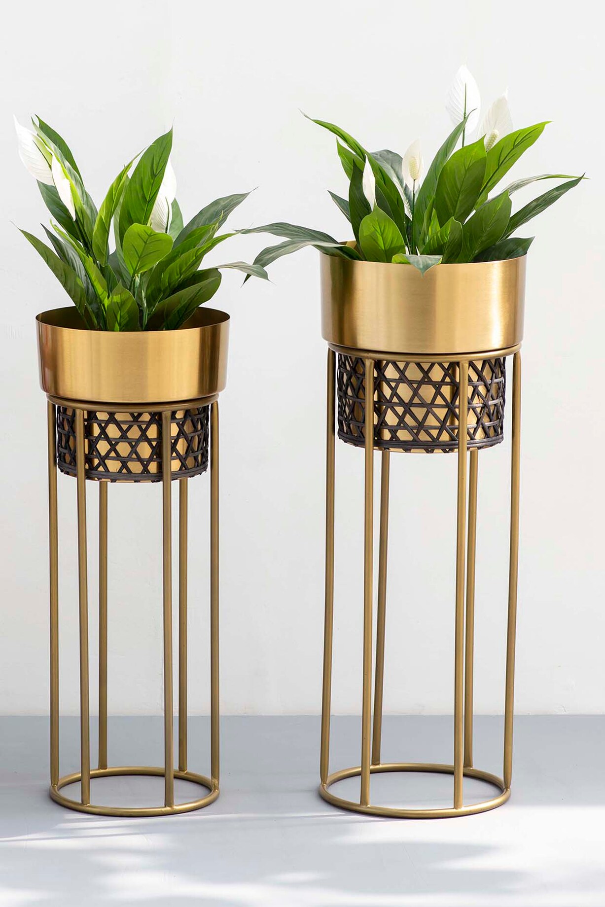 Gold & Black Planters (Set of 2) by The Decor Remedy at Pernia's Pop Up ...