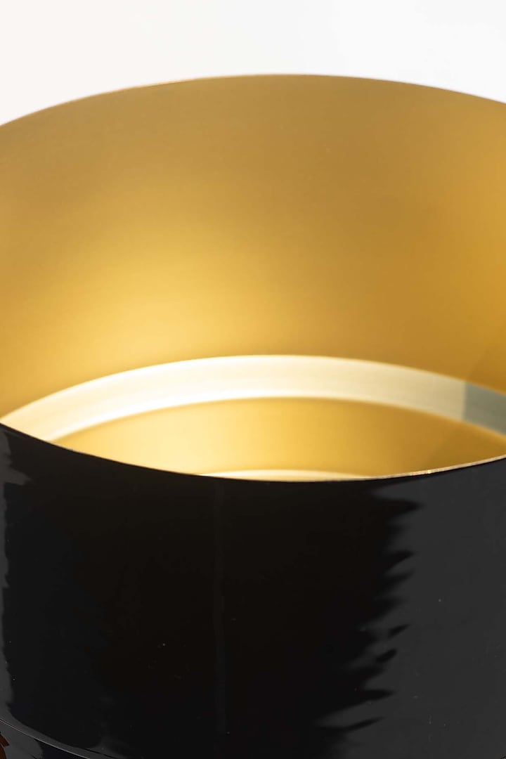 Black Enameled Planters (Set of 2) by The Decor Remedy at Pernia's Pop Up Shop