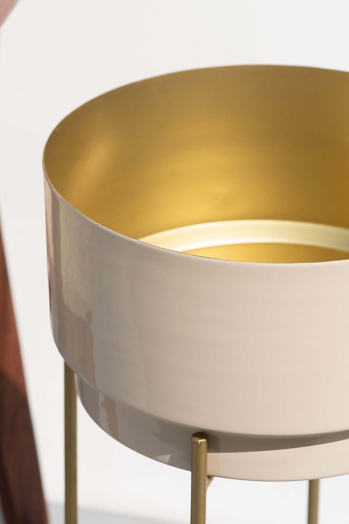 Nude & Beige Planters (Set of 2) by The Decor Remedy at Pernia's Pop Up Shop