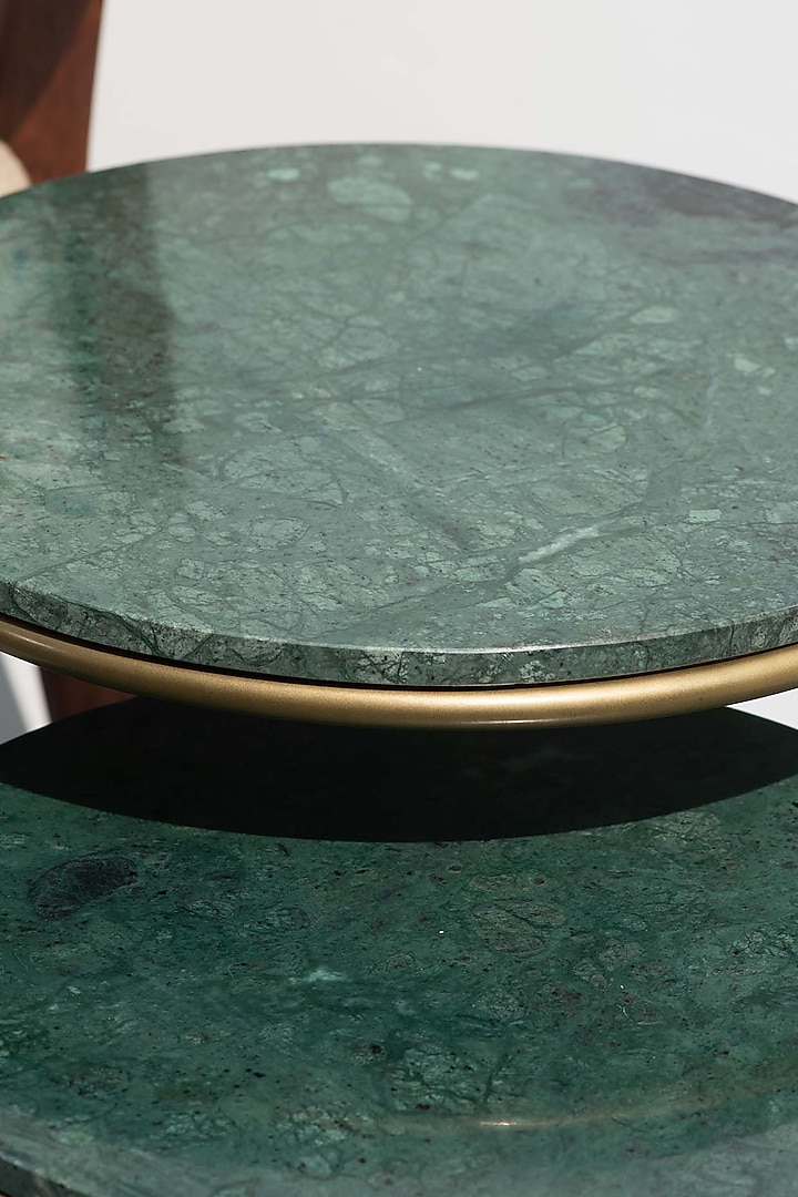 Jade Green & Gold Nesting Tables (Set of 2) by The Decor Remedy at Pernia's Pop Up Shop