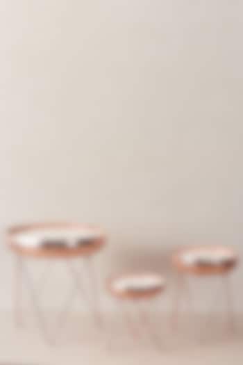 Rose Gold Candle Stands (Set of 3) by The Decor Remedy