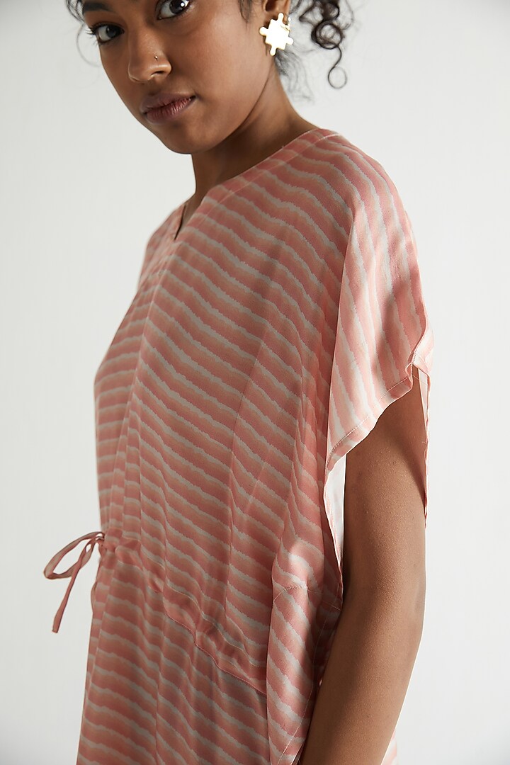 Blush Pink Bemberg Kaftan by Reistor at Pernia's Pop Up Shop