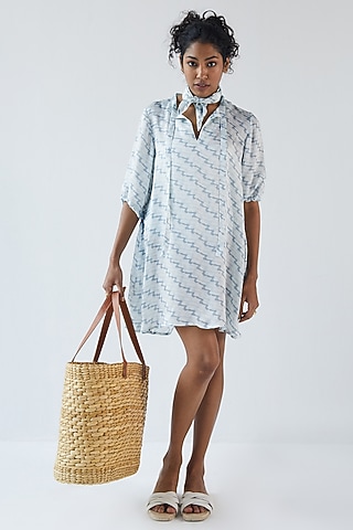 White Bemberg Mini Dress by Reistor