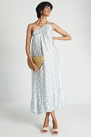 White One-Shoulder Dress by Reistor