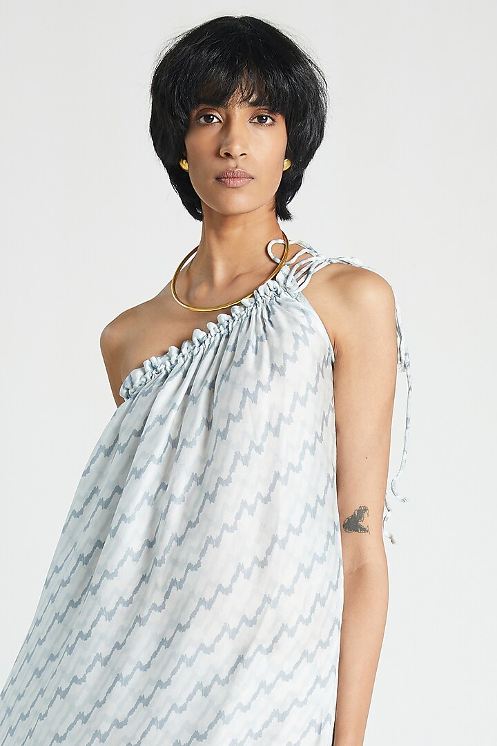 White One-Shoulder Summer Dress by Reistor at Pernia's Pop Up Shop