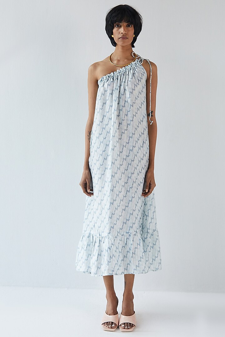 White One-Shoulder Summer Dress by Reistor at Pernia's Pop Up Shop