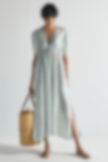 White Bemberg Maxi Dress by Reistor