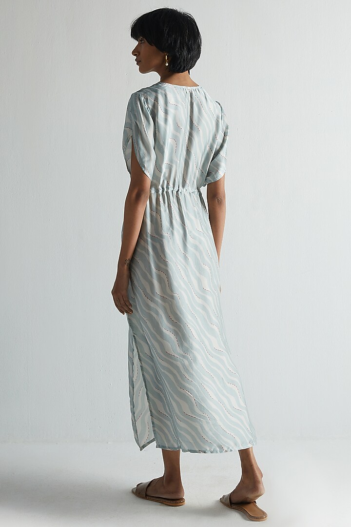 White Bemberg Maxi Summer Dress by Reistor at Pernia's Pop Up Shop