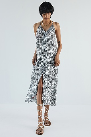 White Tencel Midi Dress by Reistor
